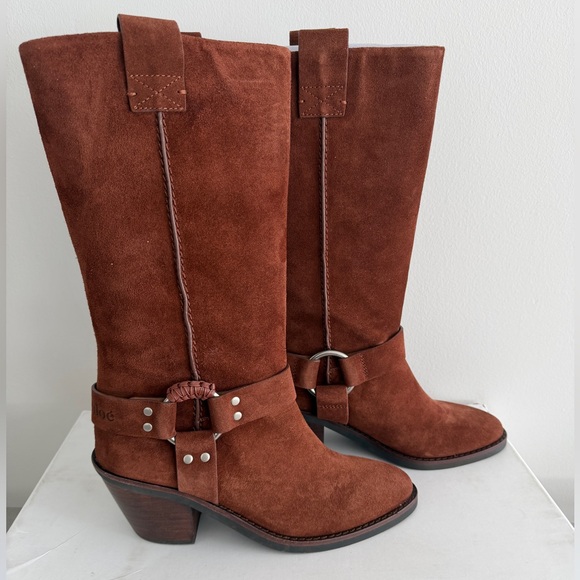 See By Chloe Shoes - NEW See By Chloe Brown Suede Western Boots 39 US 8.5